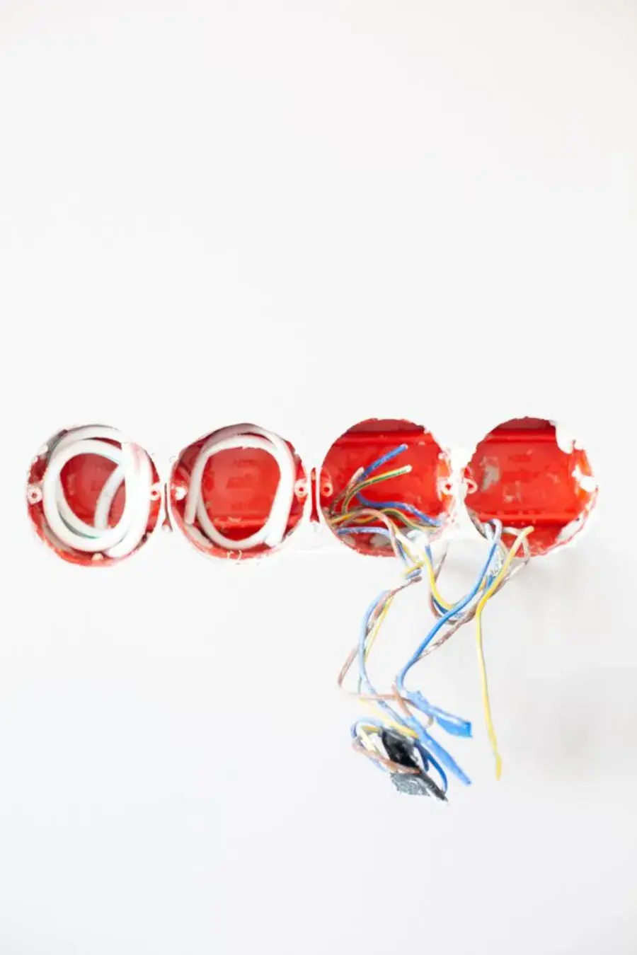 Inbouwdozen en elektrabedrading